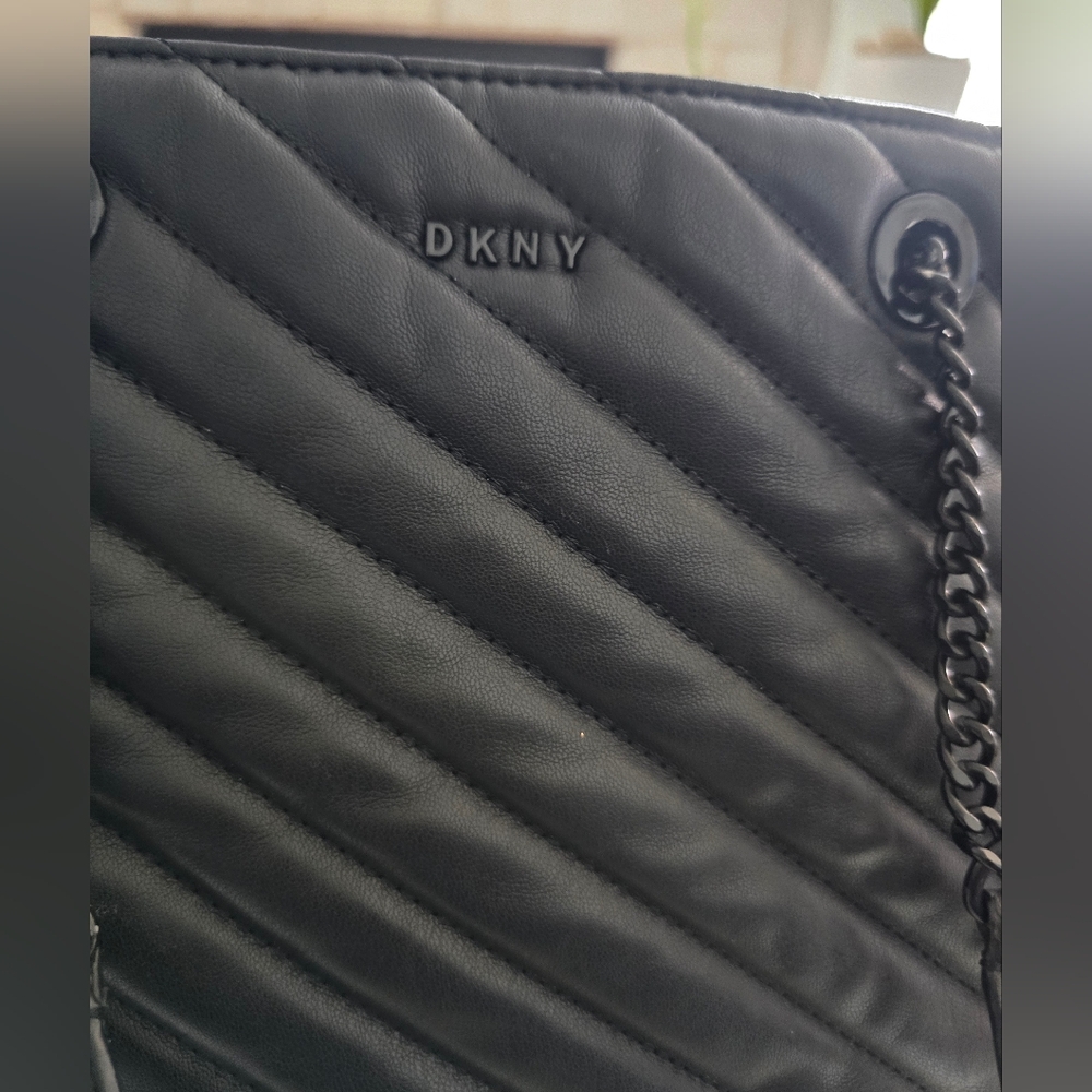 DKNY Black Quilted Shoulder Bag